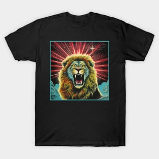 Lion Cartoon Vintage Comics Lion Artwork T-Shirt